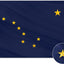 Bandera Alaska 4x6ft bordada poliéster rayas