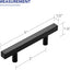20 Tiradores Acero Inox 5" Negro Mate para Gabinetes