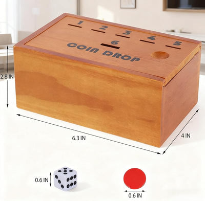 Juego mesa madera dados 48 fichas 2-6 jugadores