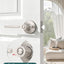2 Pzas Manija Puerta Níquel Cepillado Privacidad Sin Llave