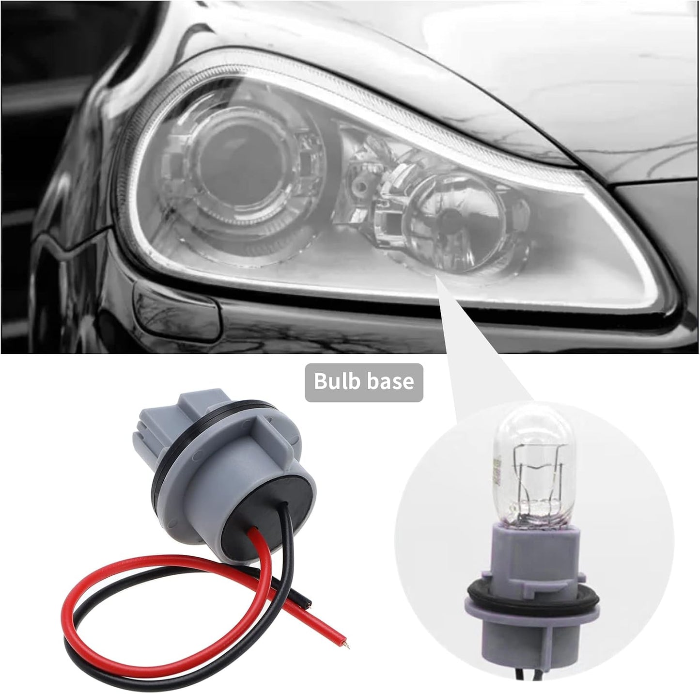 2 Pzas T20 Enchufe Bombilla 7440 Adaptador Coche Camión