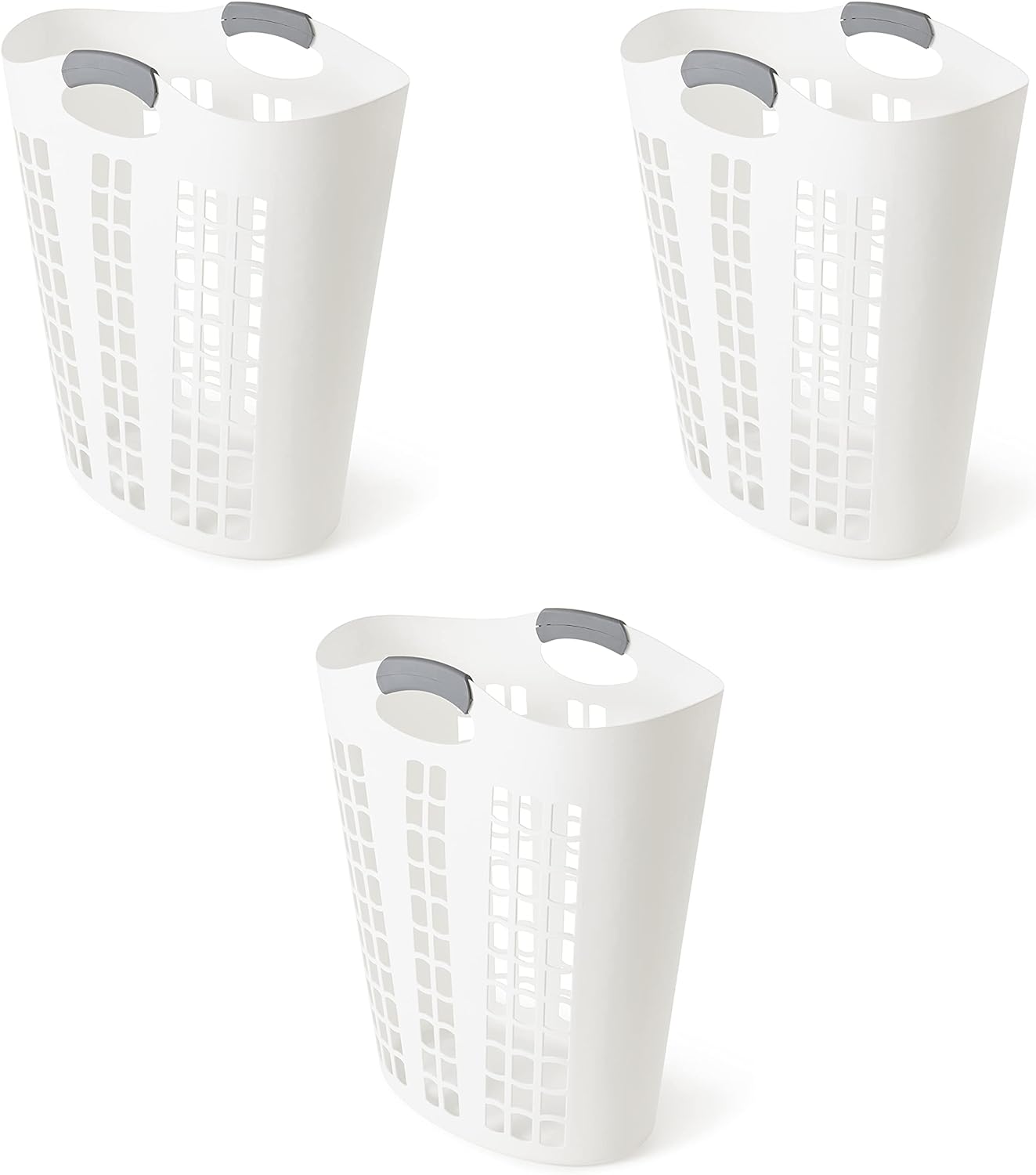 Cesta flexible plástico 87.5L ventilada 3 Pzas