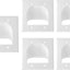 Placa pared paso cable dual 2 bandas bajo voltaje blanco set 5