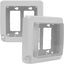 Funda impermeable enchufes 2 orificios blanca expandible