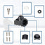 Accesorios montaje poste Livescope para transductor Panoptix LVS32