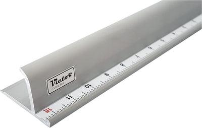 Regla aluminio 12pulg borde antiderrap