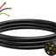 Cable remolque 7 vías conector doble clavija 4ft
