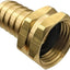 Adaptador manguera jardín latón 3/4" conector GHT resistente