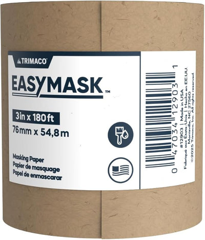 Papel masking 3x60 yard color café