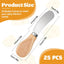 25 Cuchillos Espardor Queso Acero Inox 4.7pulg