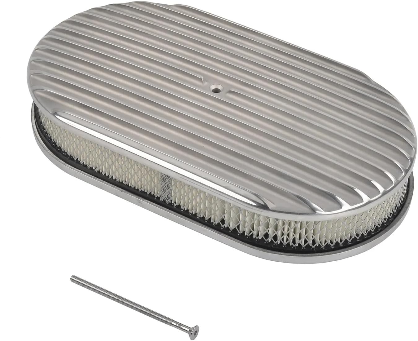 Limpiador aire aluminio aletas ovaladas 15" comp Chevy Ford