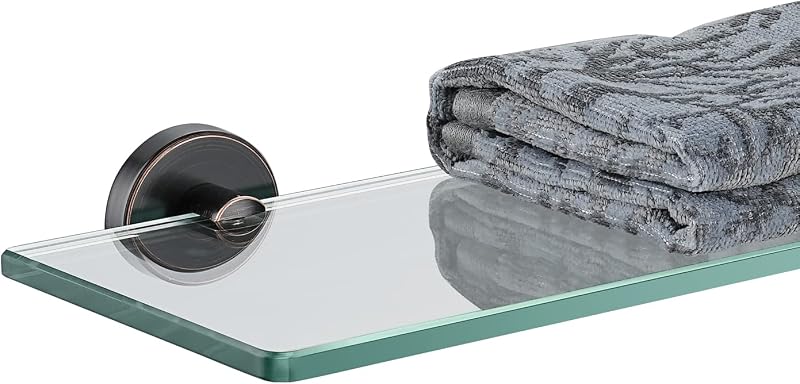 Estante vidrio baño 24x5" acero inox ORB