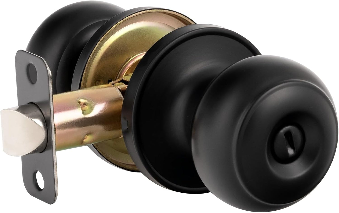 Pomo puerta privacidad negro mate set 2 piezas interiores