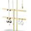 Organiz. joyas 2 niveles soporte exhibicion blanco dorado