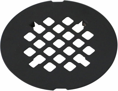Tapa desagüe ducha acero inox 4-1/4pulg negro mate