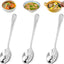 3 Cucharas Acero Inox Ranuradas 7.9x2pulg 9 Agujeros