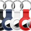 4 Fundas Airtag 1 y 2 Gen Antiarañazos Negro Azul Blanco Rojo