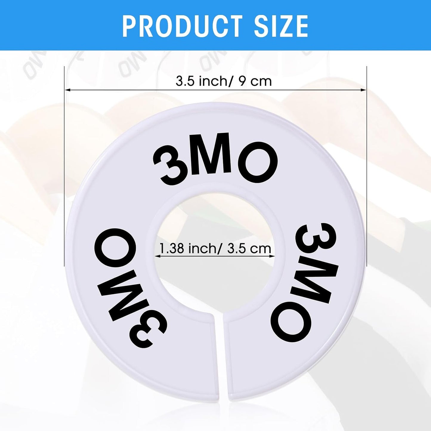 Pack 20 divisores percheros redondos para ropa