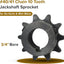 Cadena 40/41 Piñón Eje Gato 10 Dientes 3/4" Karts