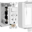 Caja salida eléctrica GFIC 20A con interruptor IP66 NEMA 5-15