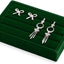 Organiz. anillos terciopelo 3 ranuras bandejas aretes