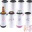 12 Vasos Blanco con Altavoz Bluetooth 16oz Acero Inox