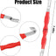 Separador conector eléctrico automotriz doble extremo rojo