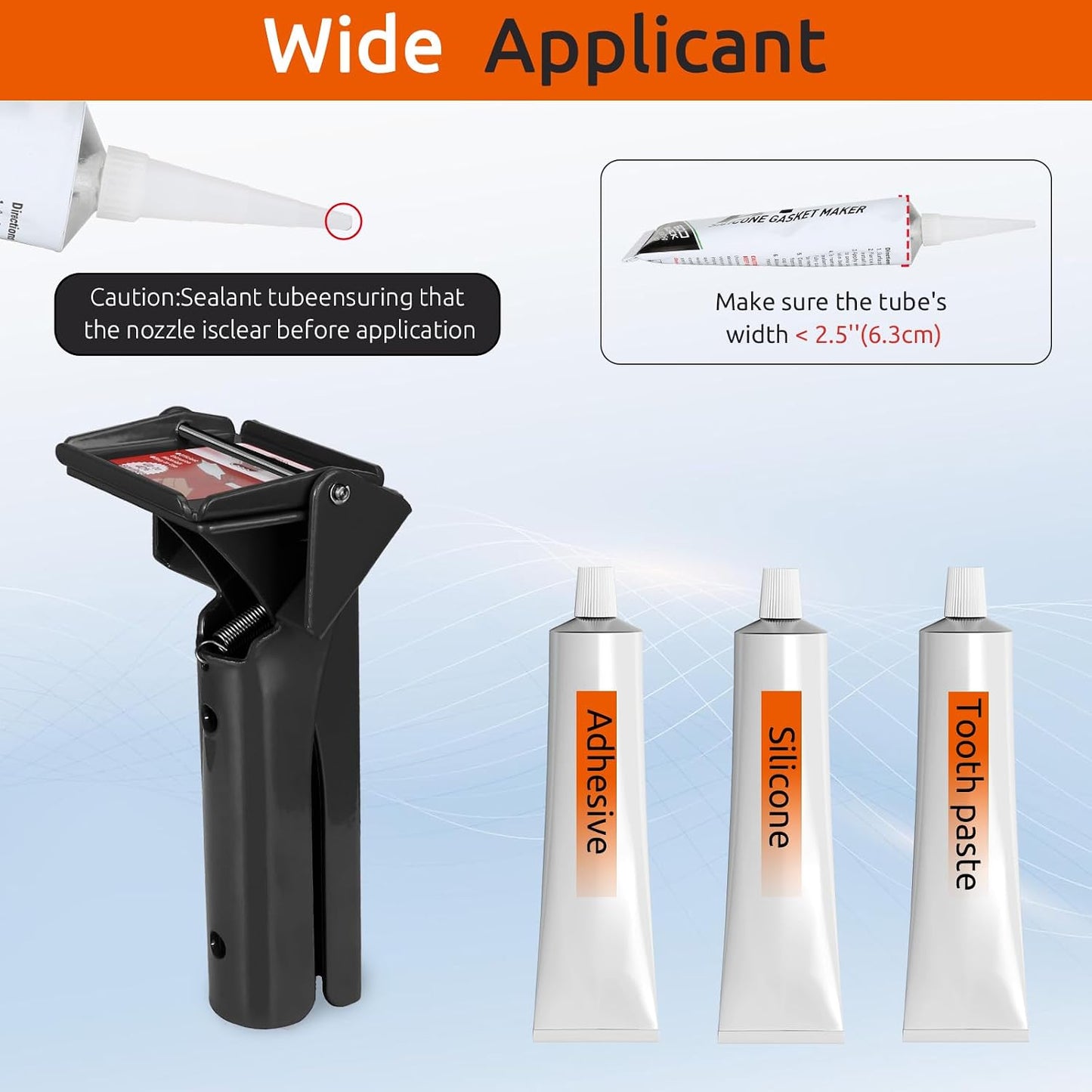Dispensador silicona RTV eficiente para tubos