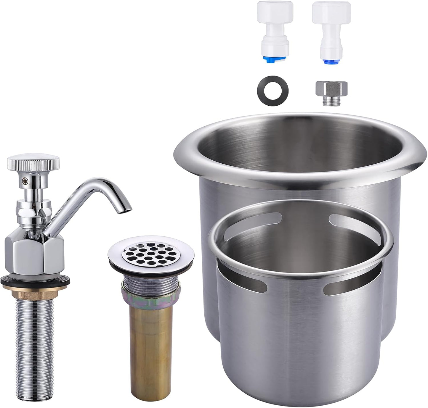 Set grifo y cuenco fregadero cafetería latón 0.4 GPM