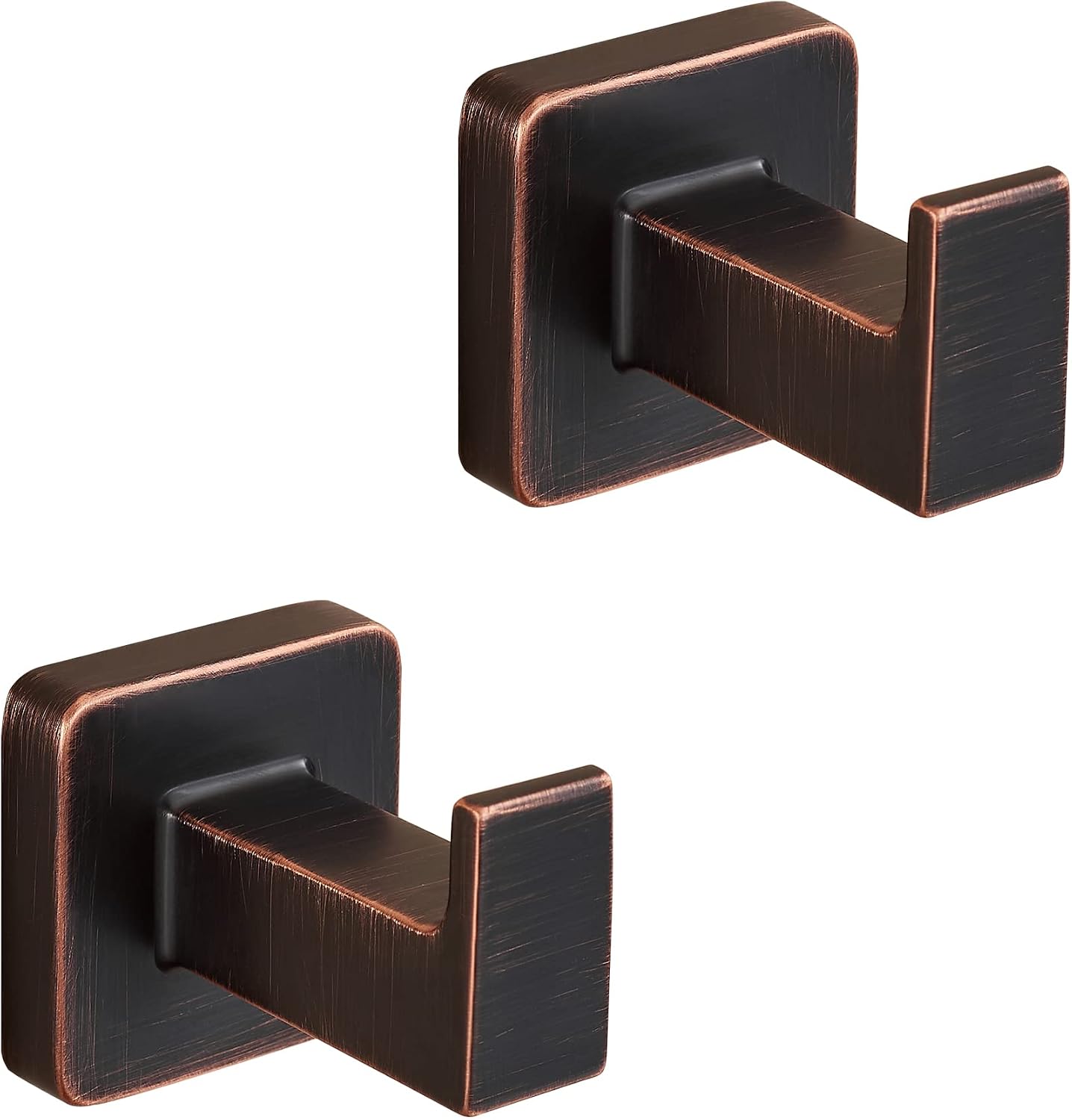 Ganchos para toallas y abrigos baño acero inox 2 pzas