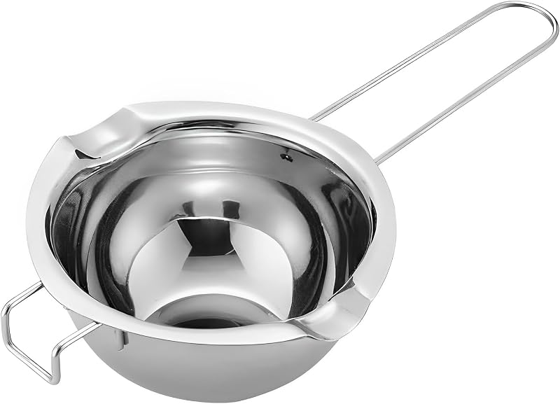Olla doble hervidor acero inox 480ml para fundir chocolate cera