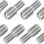 Tornillo doble extremo M6x10mm a M8x10mm acero inox 304 set 12