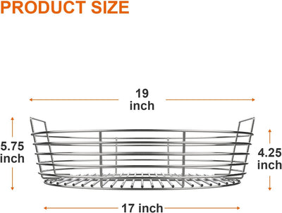 Cesta ceniza acero inox para parrilla XL