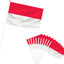 50 Mini Banderas Indonesia con Mástil para Eventos