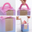 100 Cajas Cupcakes 3.6x3.6x4.3" con Manija Degradado