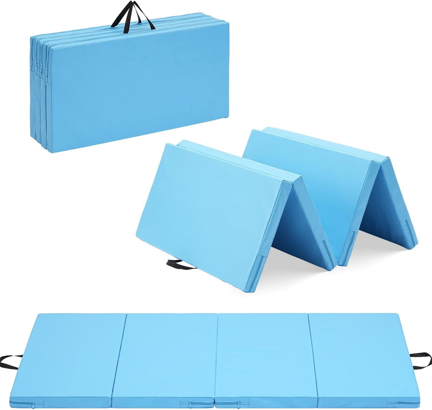 Colchón gimnasia plegable 3x6/4x6' con asas para niños