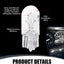 10 Pzas Luces T10 Plano Universal para Coche