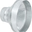 Reductor conducto 8 a 4" acero galvanizado HVAC