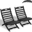 2 Sillas plegables Adirondack plástico HDPE para exterior