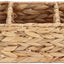 Cesta jacinto agua tejida 3 secciones estantes despensa