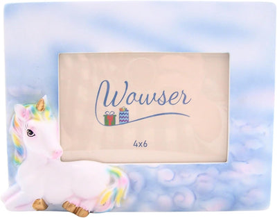 Marco fotos unicornio 6x4 pulg decoración hogar oficina