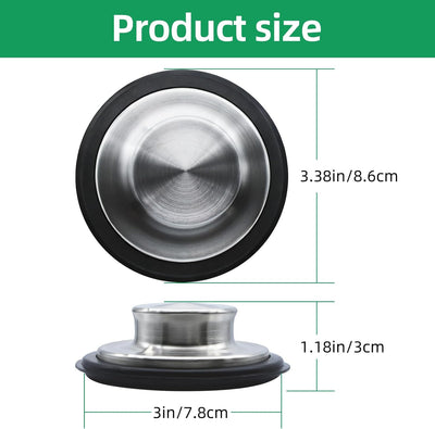 Tapón de lavabo acero inox para desagüe 3.5pulg