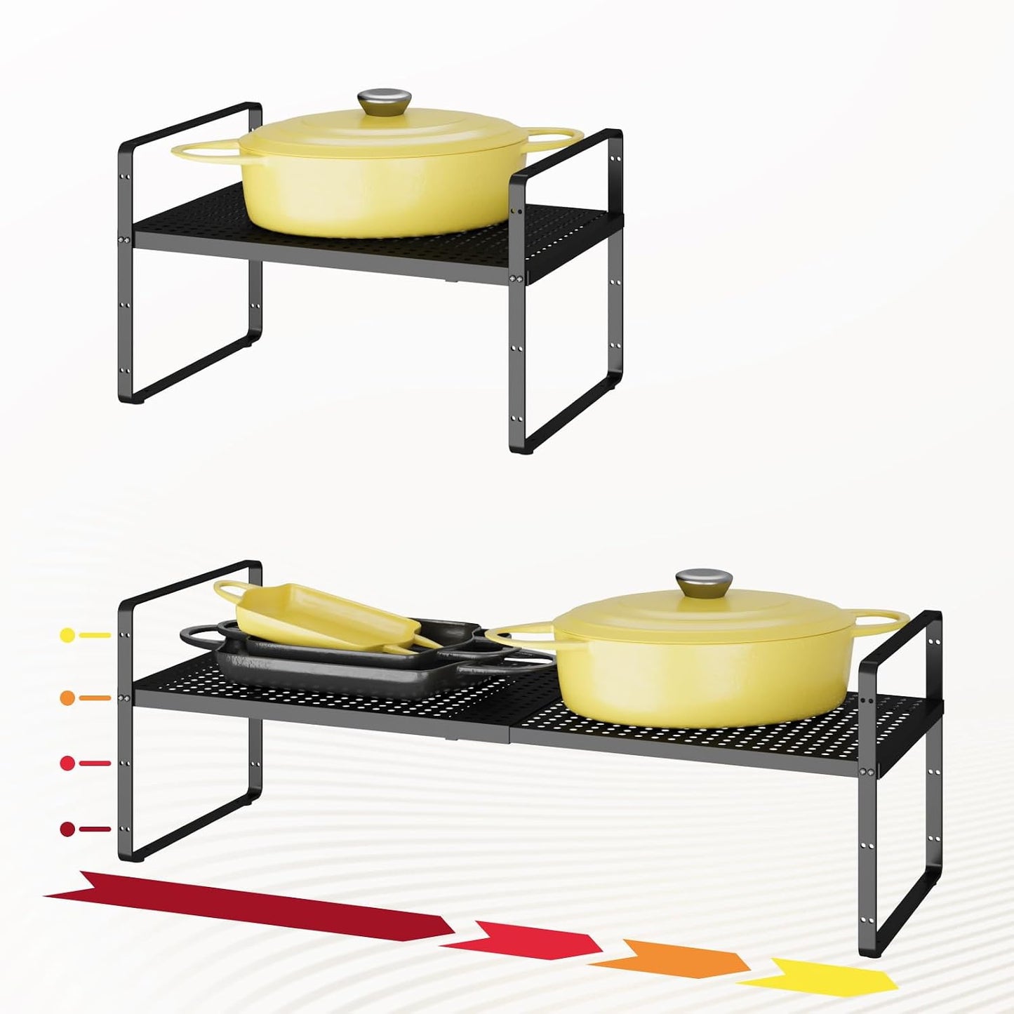Organiz. estante expandible 10.2" ancho ajustable