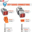 Kit conectores 4 pines 10 set 16-12 AWG impermeable