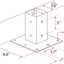 Placa base montaje superficie Granite 7156