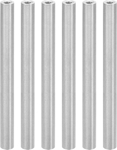 6 Tuercas Espaciadoras M3 Aluminio Plata