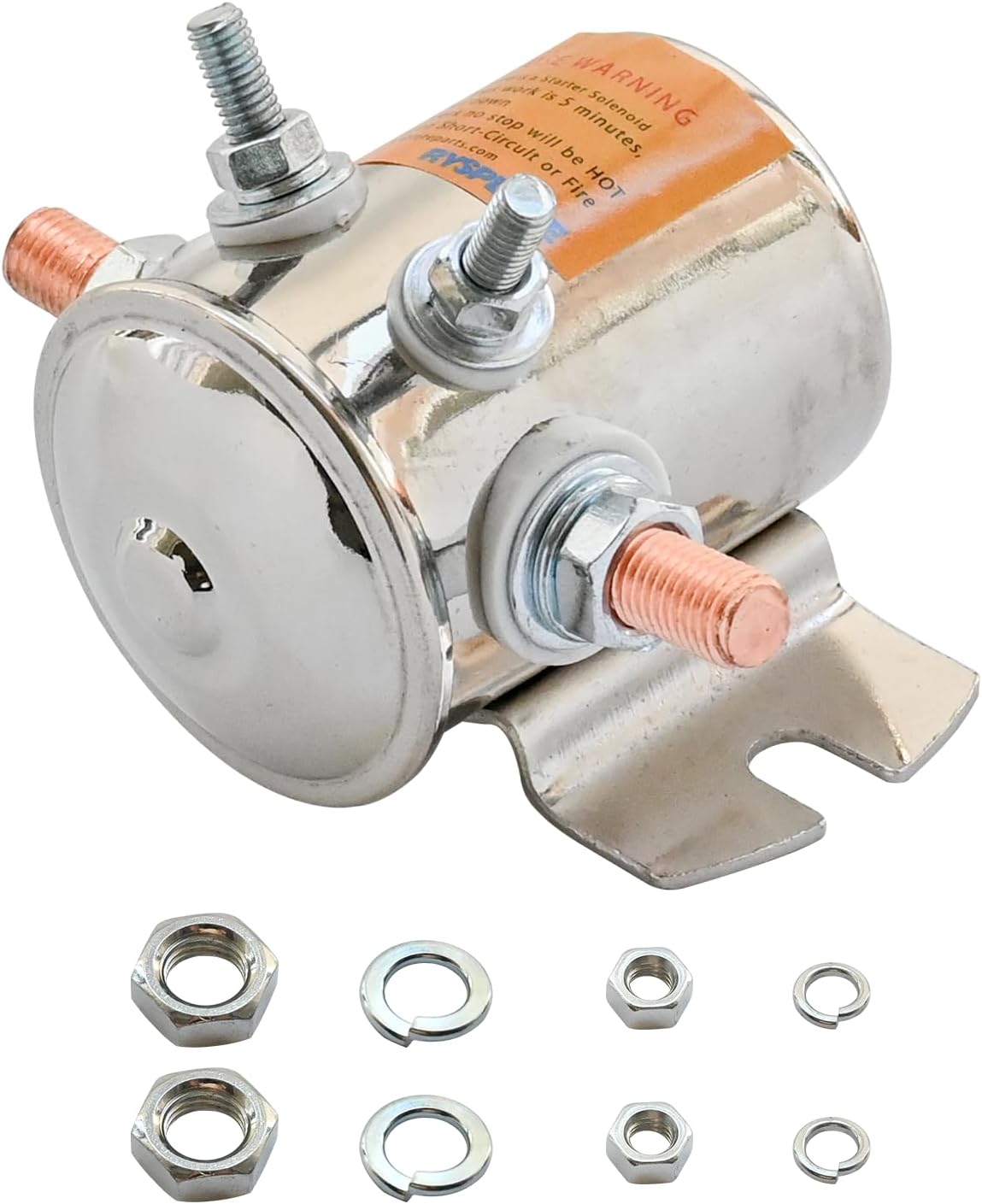 Relé solenoide 12V 4 terminales para carrito golf