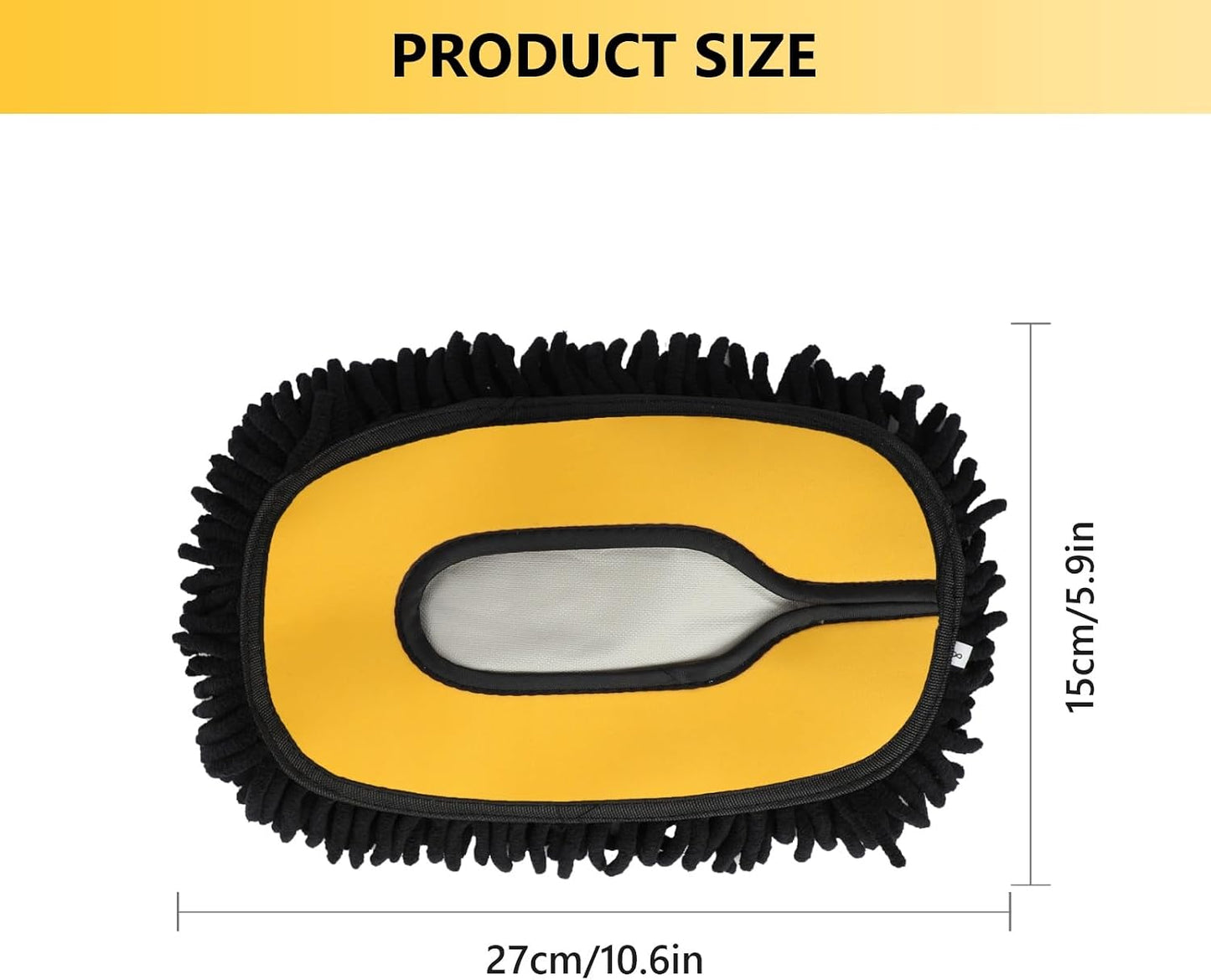Funda cabezal cepillo auto microfibra suave curvado 15°
