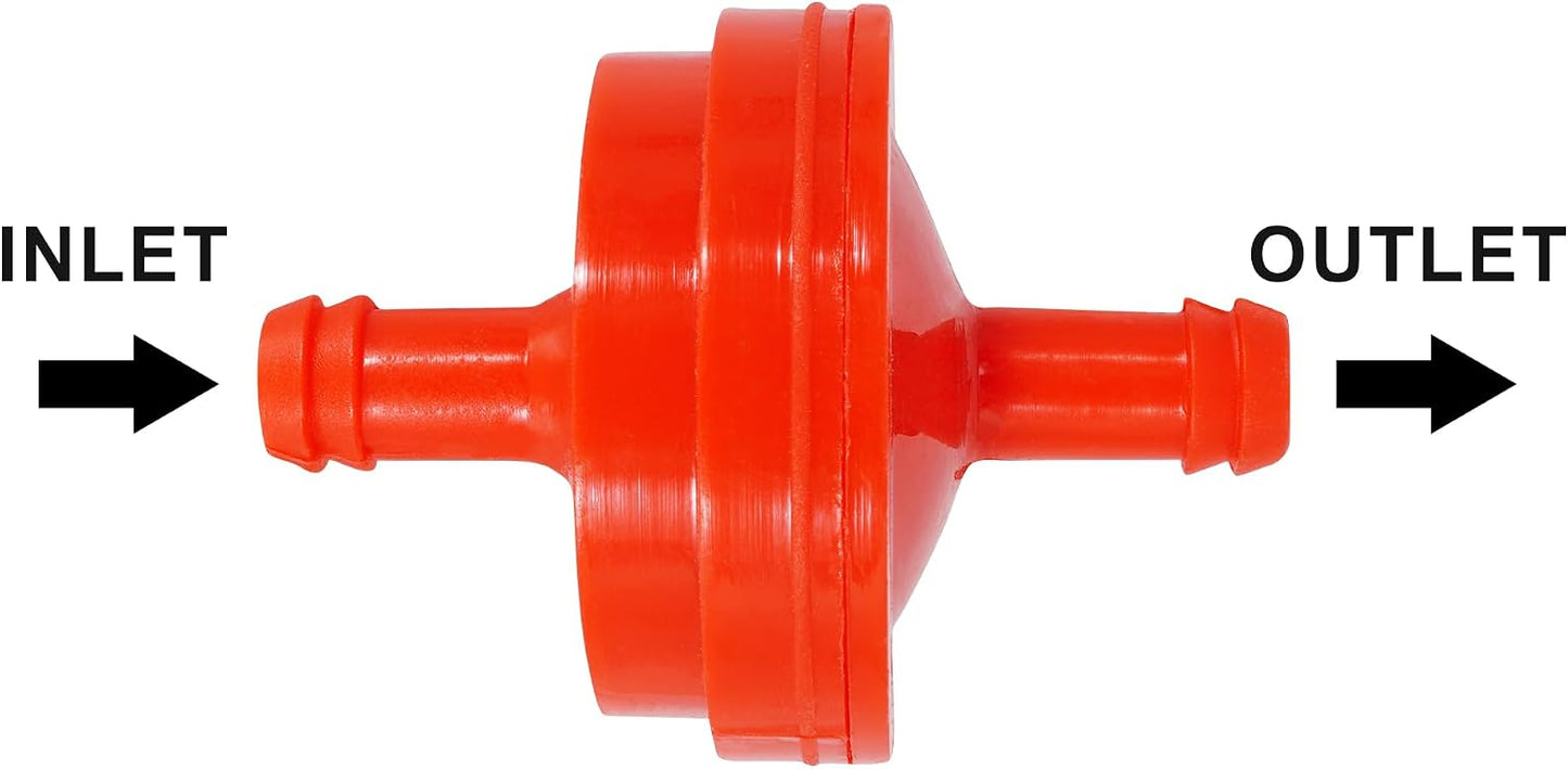 Repuesto filtro combustible gas 1/4pulg para B&S 6 Pzas