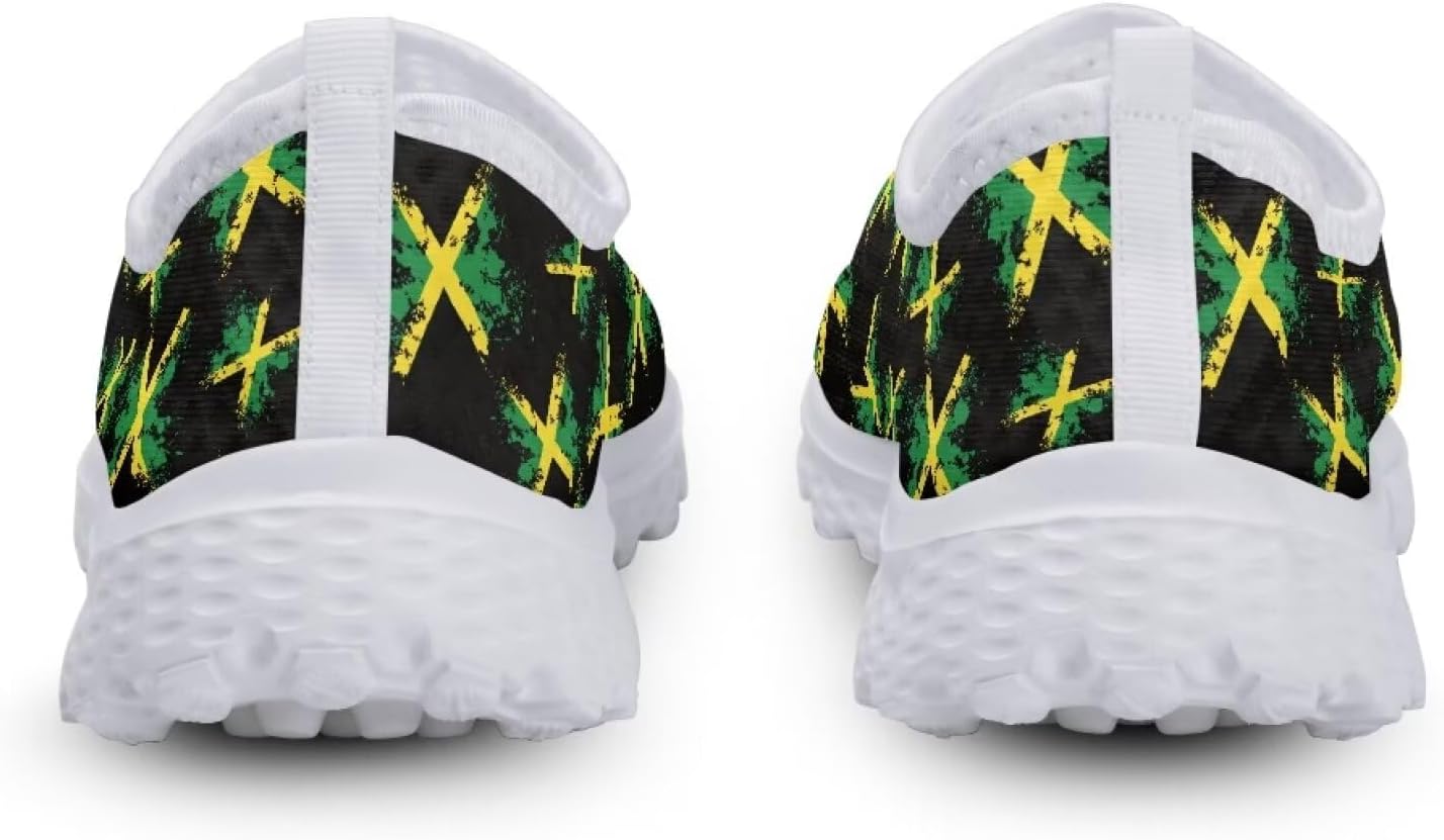 Zapatos sin cordones malla floral mujer